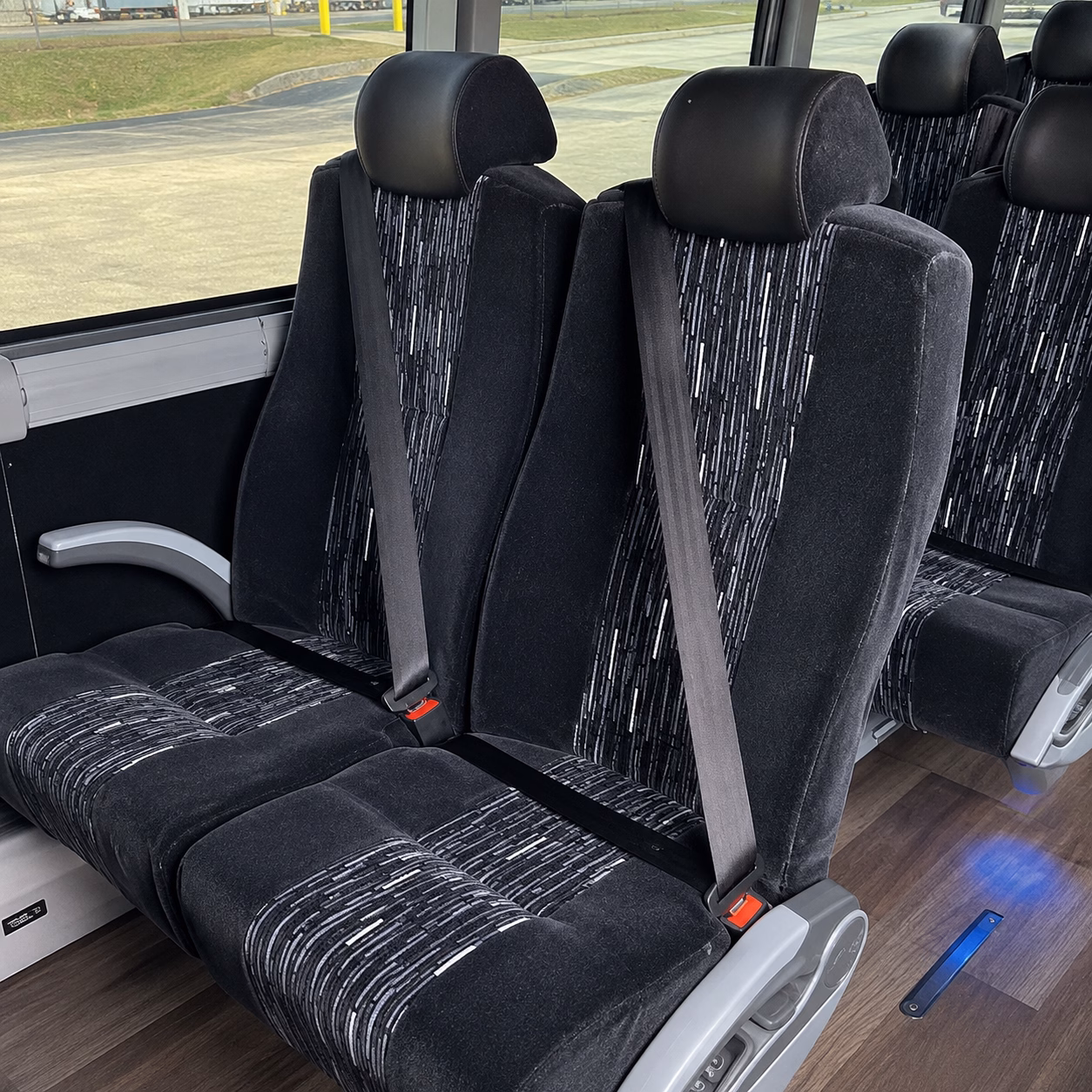 concord charter bus rental interior