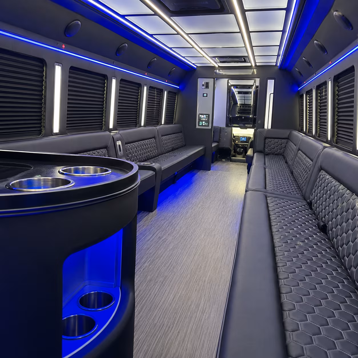 concord party bus rentals inside