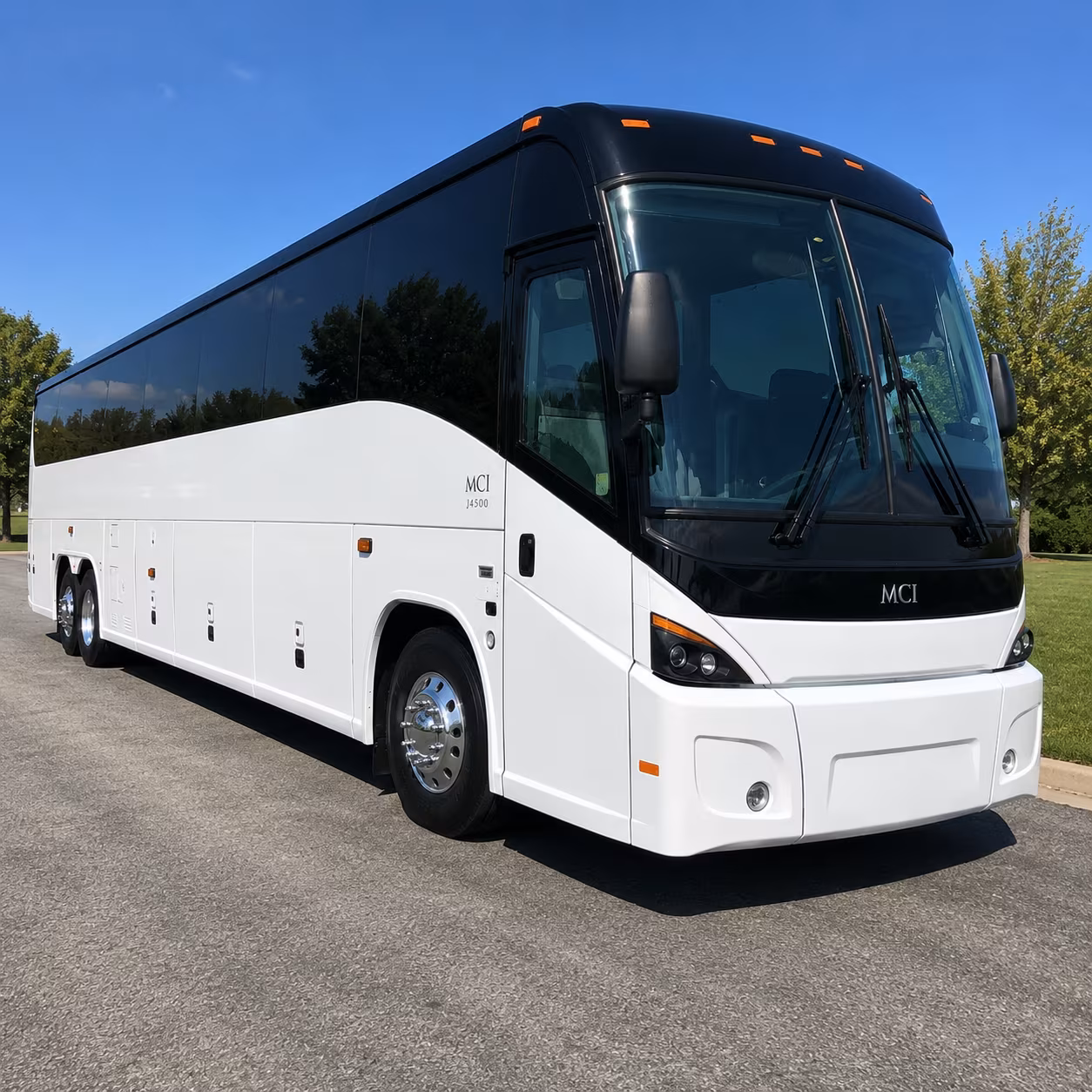 through a network of bus companies you get the right vehicle for the clt run each time
